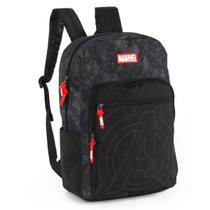 Mochila Avengers Escolar Juvenil Masculina Cinza Luxcel