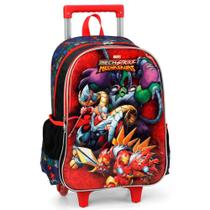 Mochila Avengers Mech Strike Vermelha 47x30x18cm