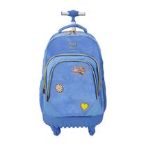 Mochila Azul Glitter Packn'Go, Elegância E Praticidade Para O Dia A Dia Escolar