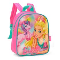 Mochila Baby Barbie Verde Creche - Luxcel - 27x24x9,5cm