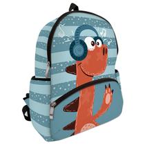 Mochila Baby Infantil Em Isoflex Bolsa Escolar Para Crianças Masculina - ISOPRENE - Dino Music