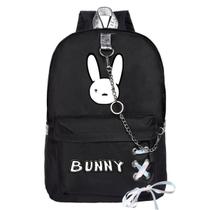 Mochila Bads Bunny Cartoon Kids School Anime 30x14x43cm