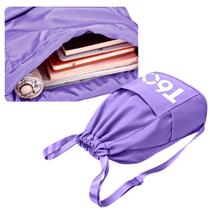 Mochila Bag T60 Lilás Compacta Escola Academia Fitness Mochila Bag T60 Lilás Compacta Escola Academia Fitness