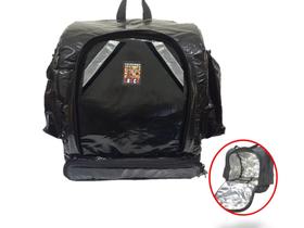 Mochila Bag Térmica Isobag Motoboy Delivery Cachorro Locco Vinil Preto