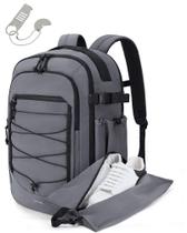 Mochila BAGSMART Carry On Travel 30L com bolsa de sapatos 17,3" cinza