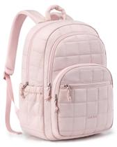 Mochila BAGSMART College Laptop 15,6", resistente à água, rosa