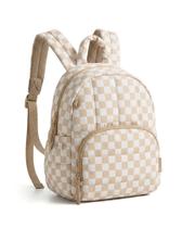 Mochila BAGSMART Mini Puffer, leve, resistente à água, marrom Mochila BAGSMART Mini Puffer, leve, resistente à água, marrom