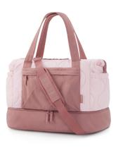 Mochila BAGSMART Puffer 33L para viagens de fim de semana, rosa opaco