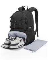 Mochila BAGSMART Travel 15.6" para Notebook - Preta - Ideal para Academia e Viagens