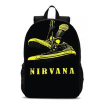 Mochila Banda da Rock Internacional Novidade Bolsa Nirvana