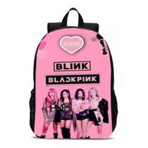 Mochila Banda K-Pop Black Pink Bolsa Meninas Novidade Escolar