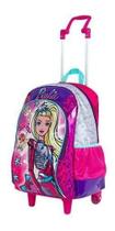 Mochila Barbie Aventura Na Estrelas Rodinhas Infantil Tam G Escolar Rosa