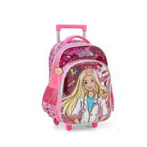 Mochila Barbie Infantil Escolar c/ Rodinhas IC39132BB-PK