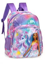 Mochila Barbie Lilas Unicórnio - Luxcel IS39981BB-LI