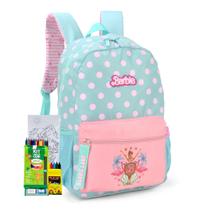 Mochila Barbie Oficial Princesa Unicornio Sereia Holográfica Retro Meninas Escolar Passeio Original