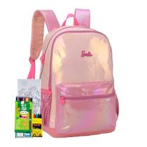 Mochila Barbie Oficial Princesa Unicornio Sereia Holográfica Retro Meninas Escolar Passeio Original