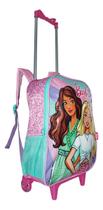 Mochila Barbie Rodinhas Infantil Feminina Escolar Grande Top
