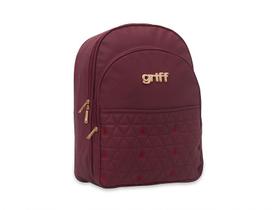 Mochila bebê maternidade vinho griff