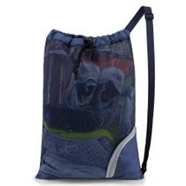 Mochila BeeGreen Mesh Drawstring Swim Bag Navy 45x65 cm