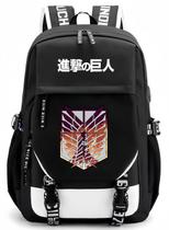Mochila beibao3 Attack on Titan College Style Brown Wings Mochila beibao3 Attack on Titan College Style Brown Wings