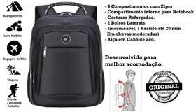 Mochila Bezzter com 4 compartimentos e resistente à água