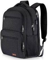 Mochila BIKROD para homens e mulheres preta resistente à água