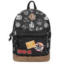 Mochila Bioworld One Piece Live Action Icons 16.5 preta Mochila Bioworld One Piece Live Action Icons 16.5 preta