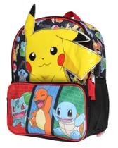 Mochila Bioworld Pokemon 3D Pikachu Bulbasaur Squirtle 14" Mochila Bioworld Pokemon 3D Pikachu Bulbasaur Squirtle 14"