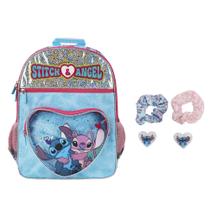 Mochila Bioworld Stitch & Angel 40 cm, conjunto de 5 peças Mochila Bioworld Stitch & Angel 40 cm, conjunto de 5 peças