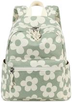 Mochila Bluboon de 33 cm para Niñas Mini Floral Ligera de Pana
