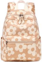 Mochila Bluboon Mini para meninas, criança, veludo cotelê floral Mochila Bluboon Mini para meninas, criança, veludo cotelê floral