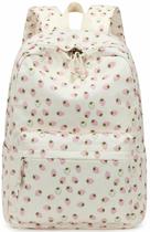 Mochila Bluboon para meninas da escola, bolsa de livros de veludo cotelê de 13 polegadas