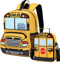 Mochila Bluboon School Bus para crianças pré-escolares de 2 a 6 anos