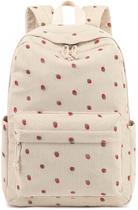 Mochila Bluboon School para meninas adolescentes e bolsas de livros Strawberry