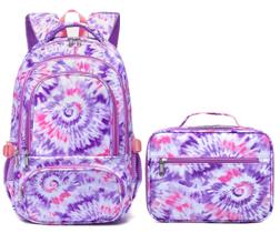 Mochila BLUEFAIRY Girls Elementary School 17 com lancheira