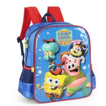 Mochila Bob Esponja Kamp Koral Escolar Desenho Animação Azul