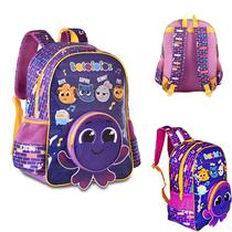 Mochila Bolofofos Infantil Escolar Creche com Porta Celular - Clio Style