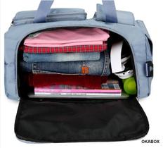 Mochila Bolsa Academia Natação Camping feminina - Verde