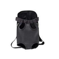 Mochila Bolsa Canguru Transporte De Pet Cachorro Gatos Preto Rosa