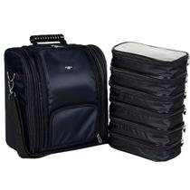 Mochila Bolsa com Alça de Ombro Maquiagem Manicure Médicos Térmica Profissional Com 6 Necessaire Mochila Bolsa com Alça de Ombro Maquiagem Manicure Médicos Térmica Profissional Com 6 Necessaire