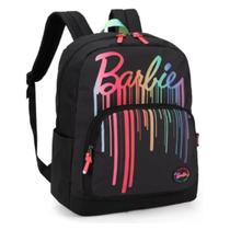 Mochila Bolsa Costas Barbie Preto Filme Juvenil Feminina