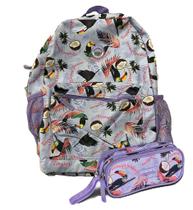 Mochila Bolsa Costas Escolar Juvenil Feminina + Estojo- Clio