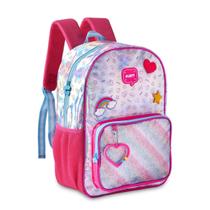 Mochila Bolsa de Costas Unicórnio Holográfica Infantil Juvenil Oficial Escolar/Viagem - Clio
