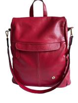 Mochila Bolsa de Couro Legítimo Feminina Antifurto Mochila Bolsa de Couro Legítimo Feminina Antifurto