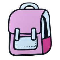 Mochila Bolsa Escolar 2D Desenho Cartoon Newpen PINK Grande Mochila Bolsa Escolar 2D Desenho Cartoon Newpen PINK Grande