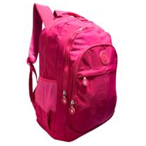 Mochila Bolsa Escolar Adulto Juvenil Em Nylon Tactel Espaço Para Notebook