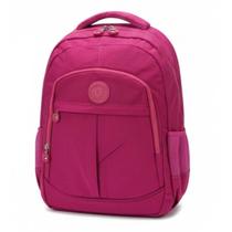 Mochila Bolsa Escolar Adulto Juvenil Em Nylon Tactel Espaço Para Notebook