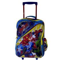 Mochila Bolsa Escolar De Rodinha Vingadores