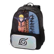 Mochila Bolsa Escolar e Passeio Costas Infantil e Juvenil Naruto Uzumaki - Ref 978B04
