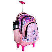 Mochila Bolsa Escolar Feminina Com Rodinhas Premium Espaçosa Mochila Bolsa Escolar Feminina Com Rodinhas Premium Espaçosa